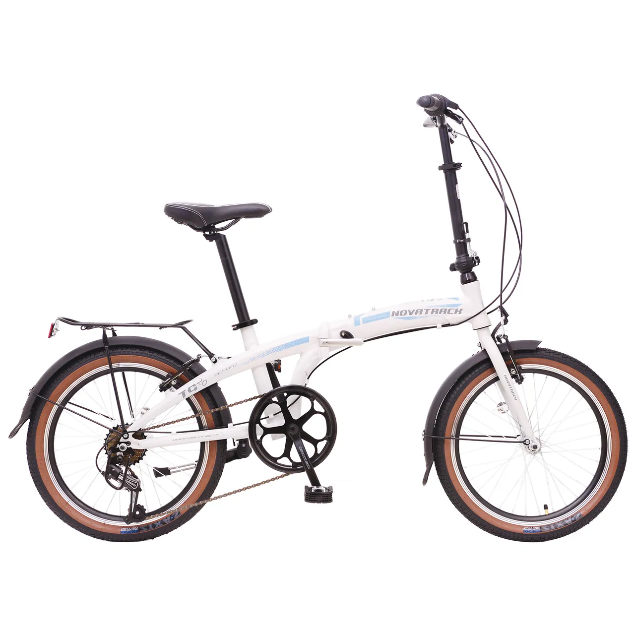 Велосипед 20 складной Novatrack TG-20 7 (2017) количество скоростей 7 рама алюминий