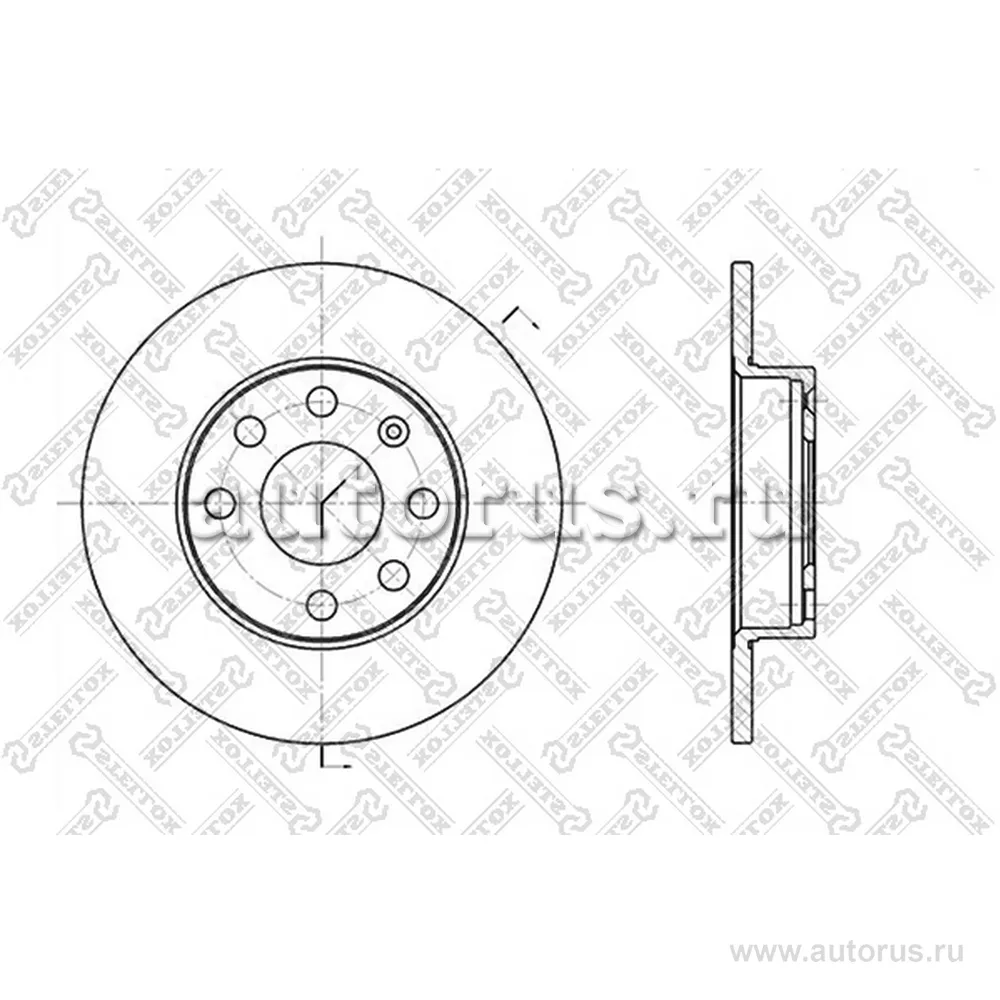 Диск тормозной передний OPEL CORSA/KADETT 1.0-1.4