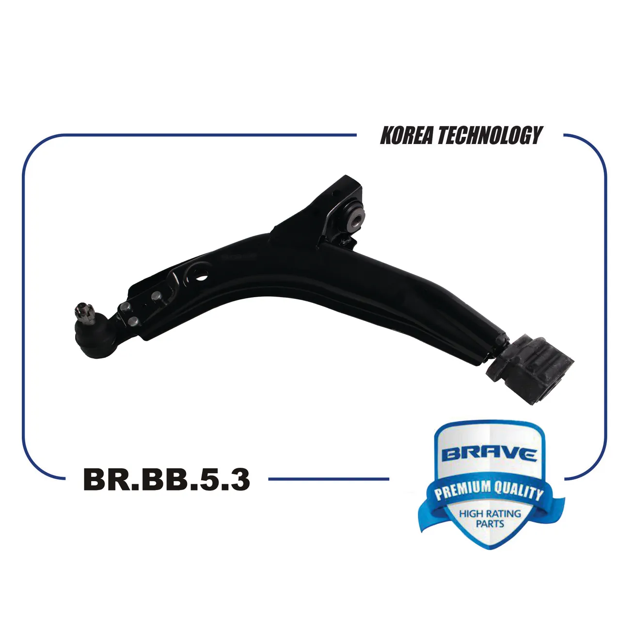 Рычаг подвески левый 96445371 BR.BB.5.3 DAEWOO Nexia, CHEVROLET Lanos, в сборе BRAVE BRBB53