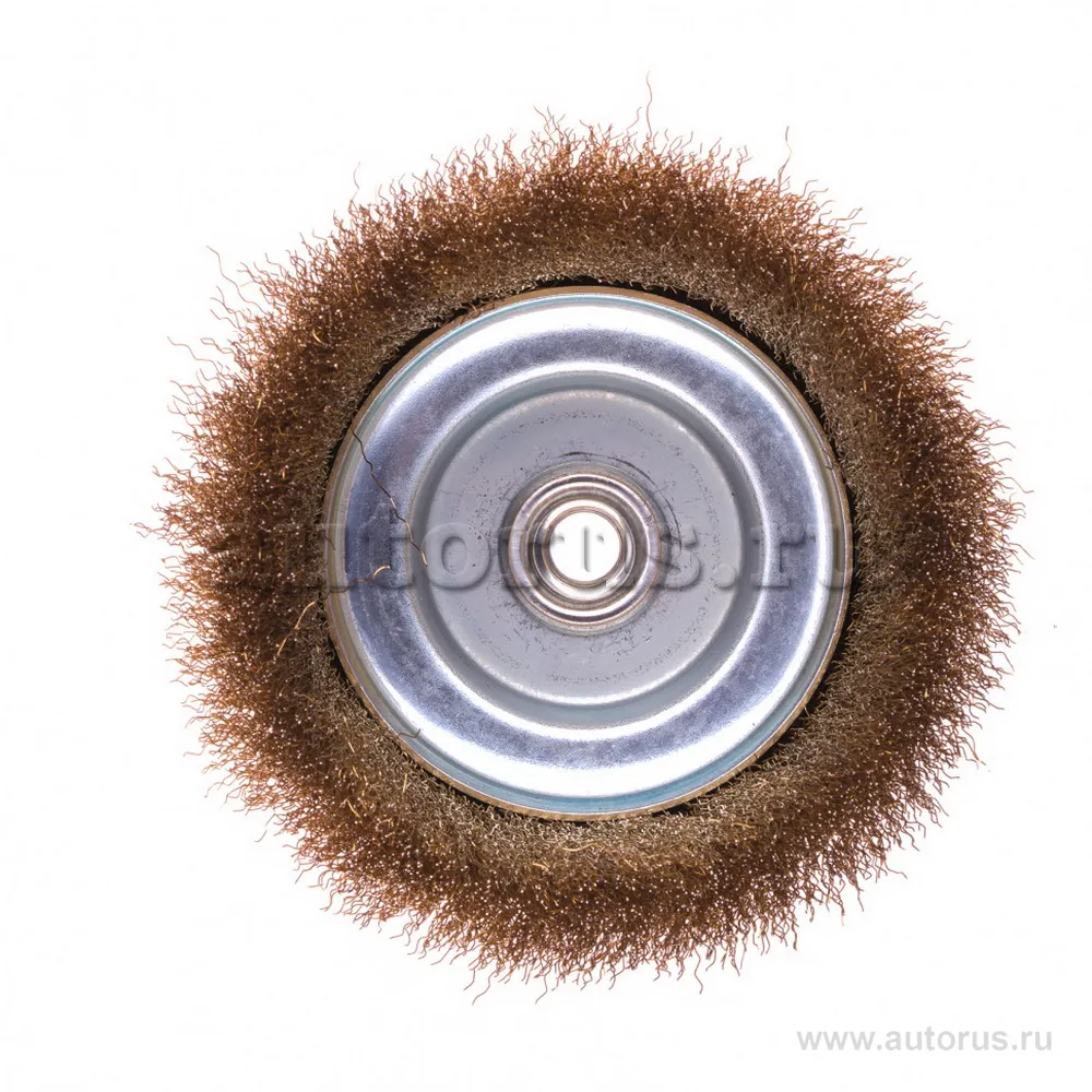 Щетка для УШМ, 150 мм, М14, чашка, латунированная витая проволока MATRIX 74607