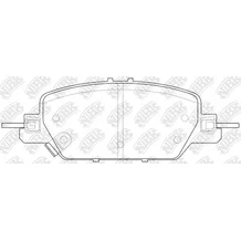 Колодки задние HONDA CR-V V 16-> NIBK PN8817