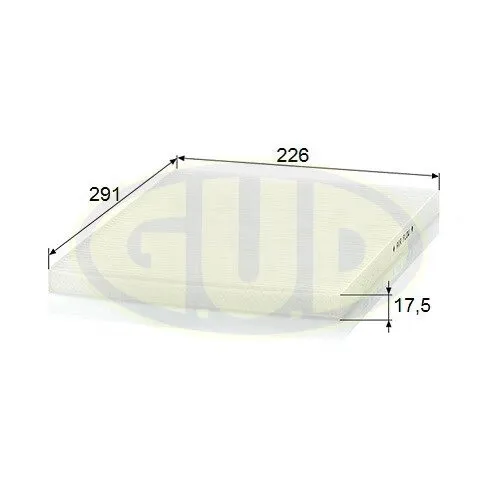 ФИЛЬТР САЛОНА OPL OMEGA B/OMEGA 2.0-3.2/2.0-2.5D/TD 94- G.U.D GCF3059