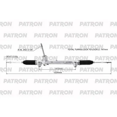 Рейка Рулевая FIAT 500X 2016-2018 JEEP RENEGADE 2015-2018 PATRON PSG3271