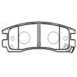 Тормозные колодки CTR CKG-16