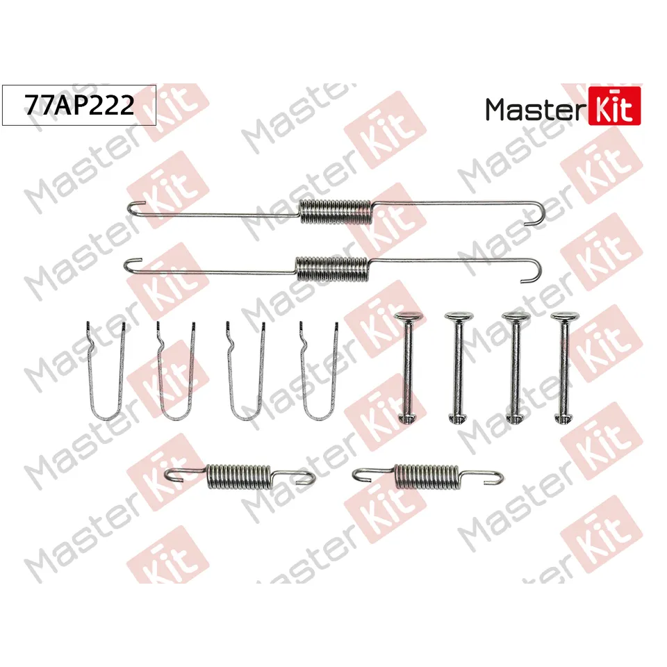 Комплект установочный барабанных колодок Mitsubishi L 200 / TRITON (KA_T, KB_T) 2004 - 2015 MASTERKIT 77AP222