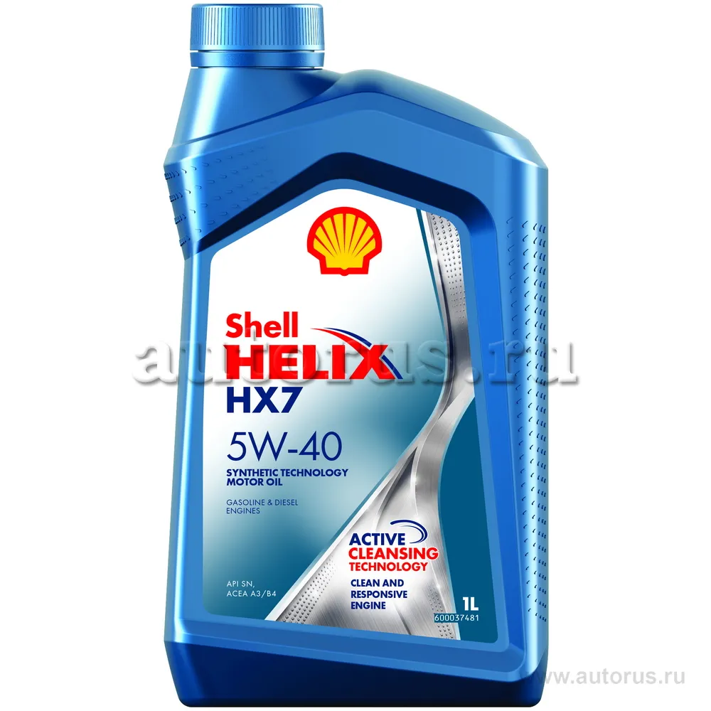 Масло моторное SHELL Helix HX7 5W-40 полусинтетическое 1 л 550040340