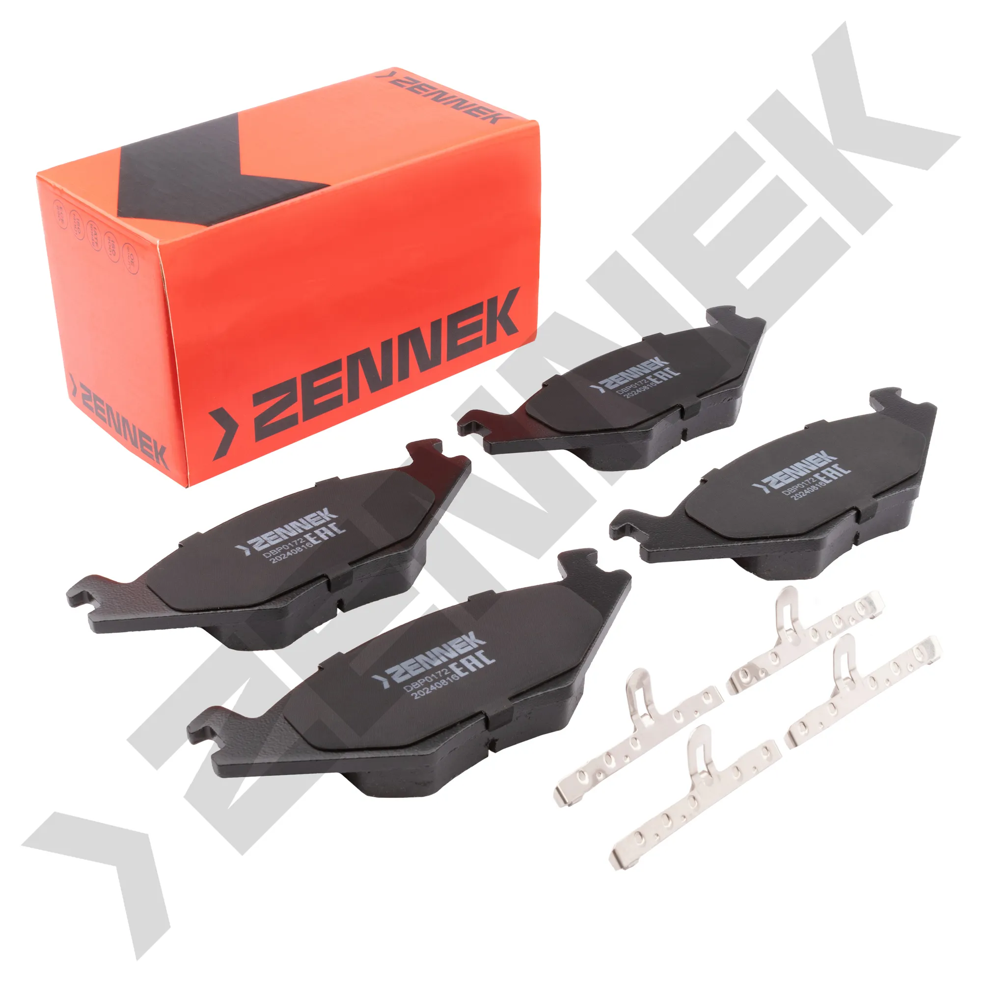 Колодки тормозные дисковые передние VW GOLF 83-92, JETTA 83-92 ZENNEK DBP0172