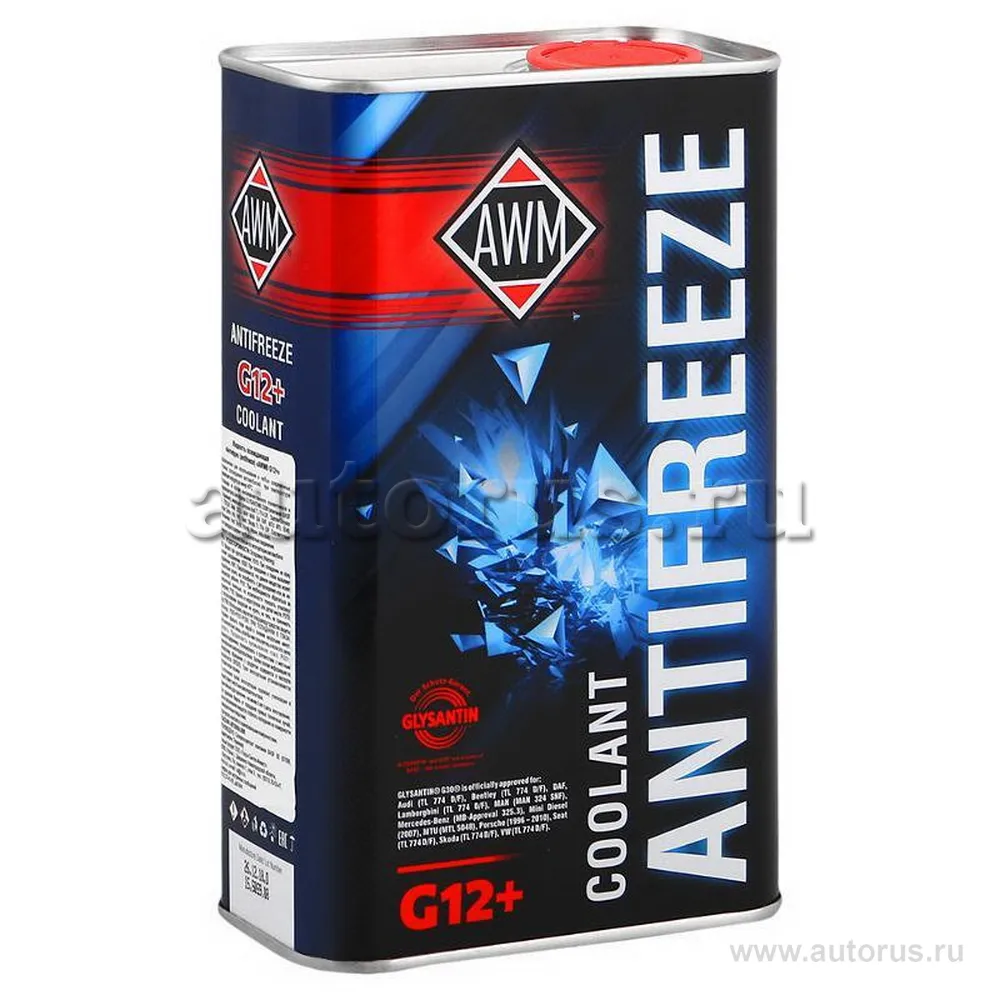 Антифриз AWM 12+ Ready Mix G12+ готовый красный 1 л 430208036