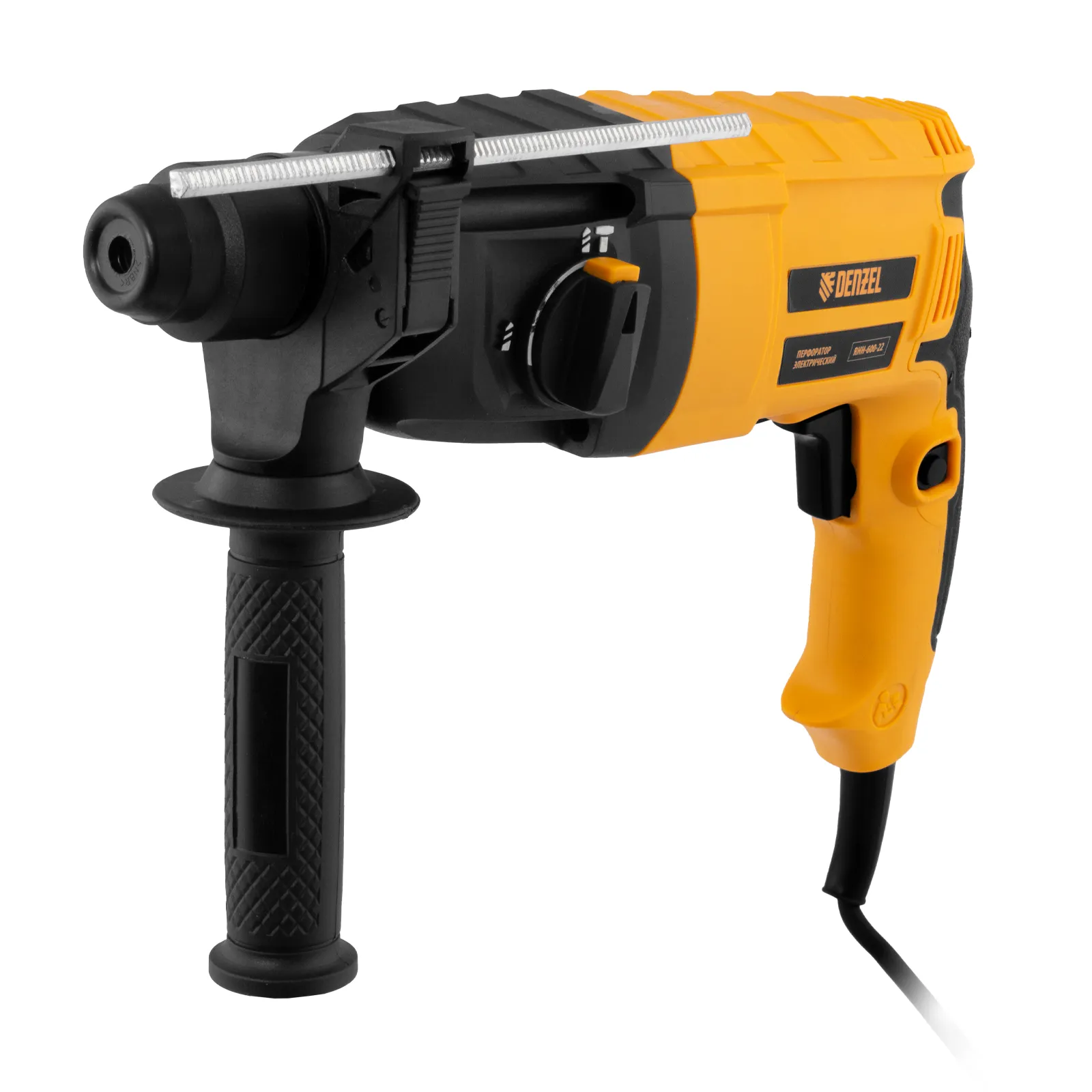 Перфоратор электрический RHH-600-22, SDS-plus, 600 Вт, 2,5 Дж, 2 реж. Denzel 26602