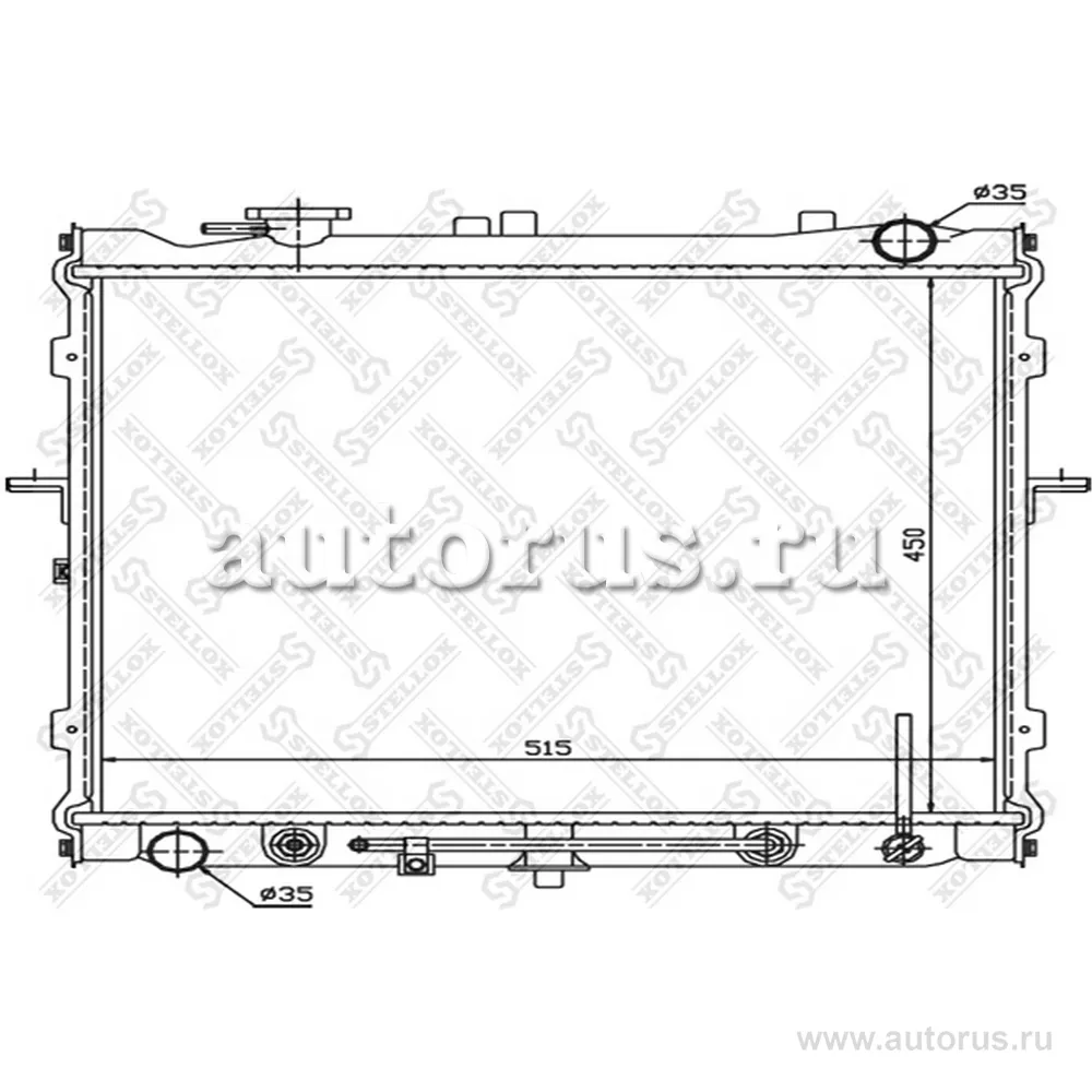 Радиатор системы охлаждения акпп kia sportage 2.0 04 STELLOX 10-25390-SX
