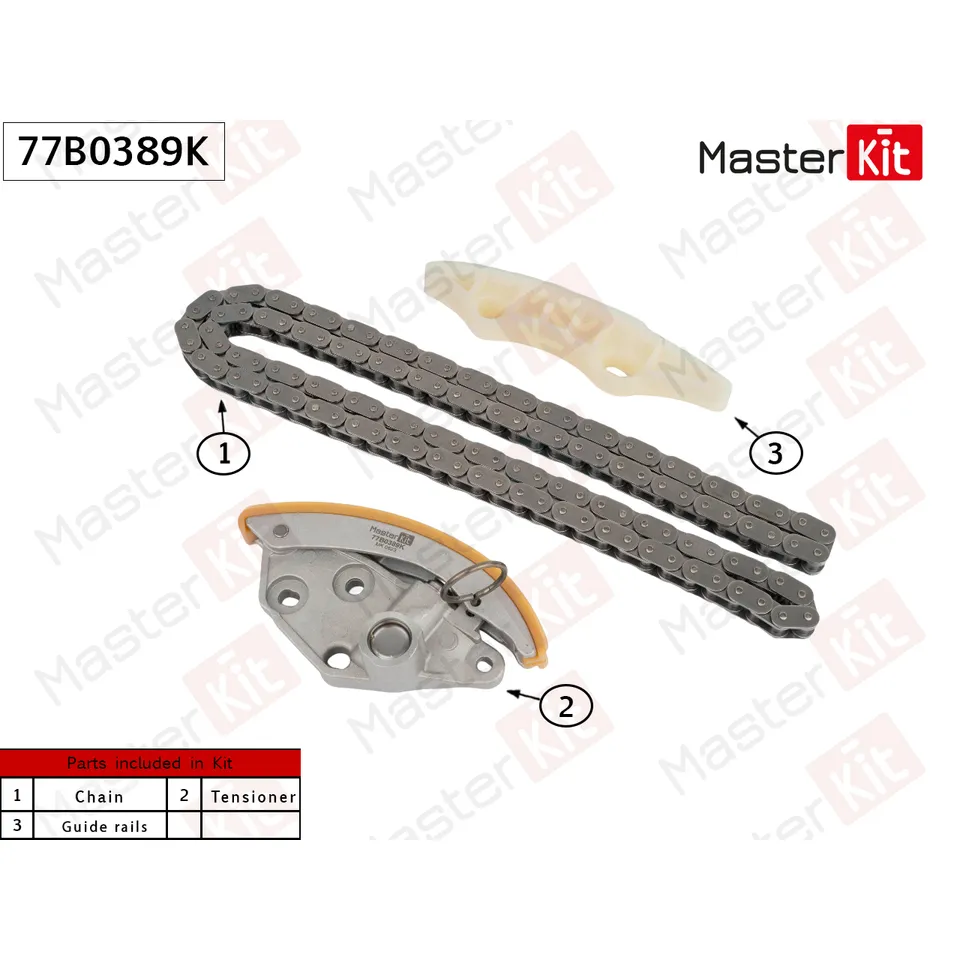 Комплект цепи ГРМ VAG CREC (3.0 TFSI) MASTERKIT 77B0389K