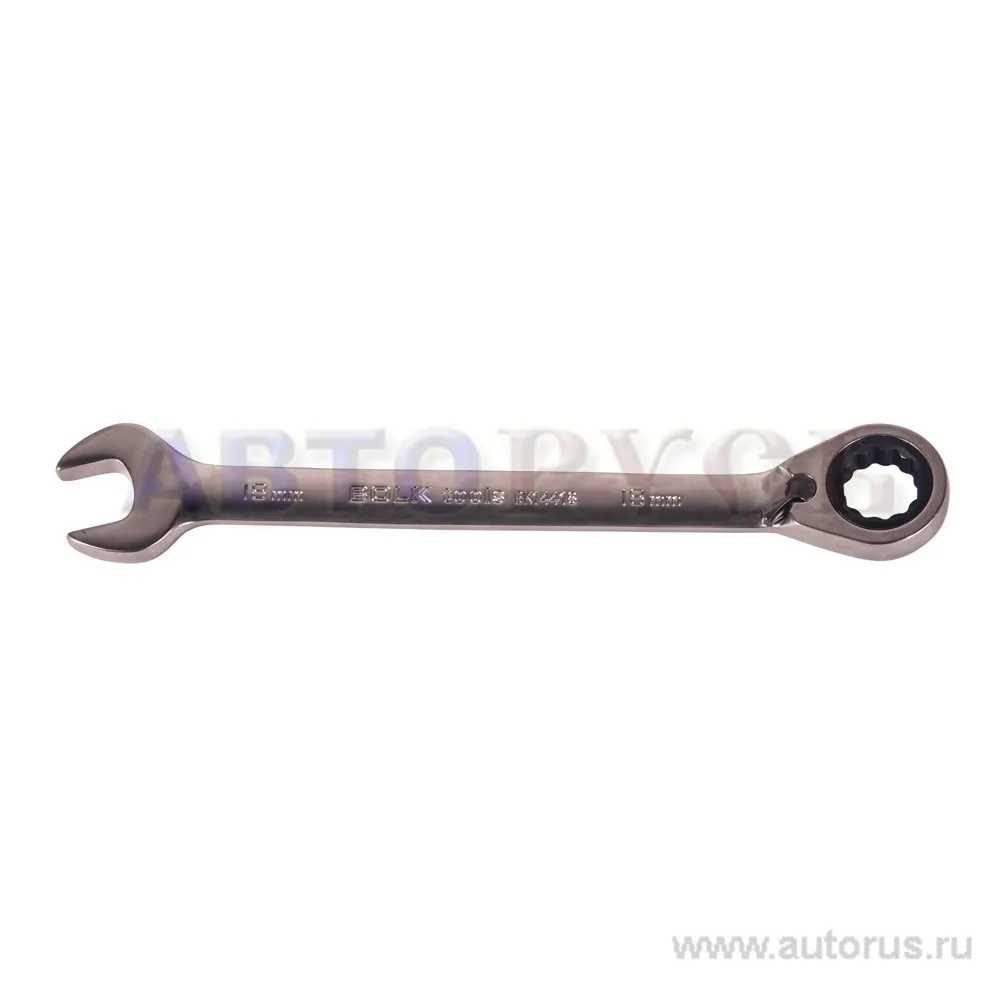 Ключ комбинированный, 18 мм, трещоточный, реверс BOLK BK14418