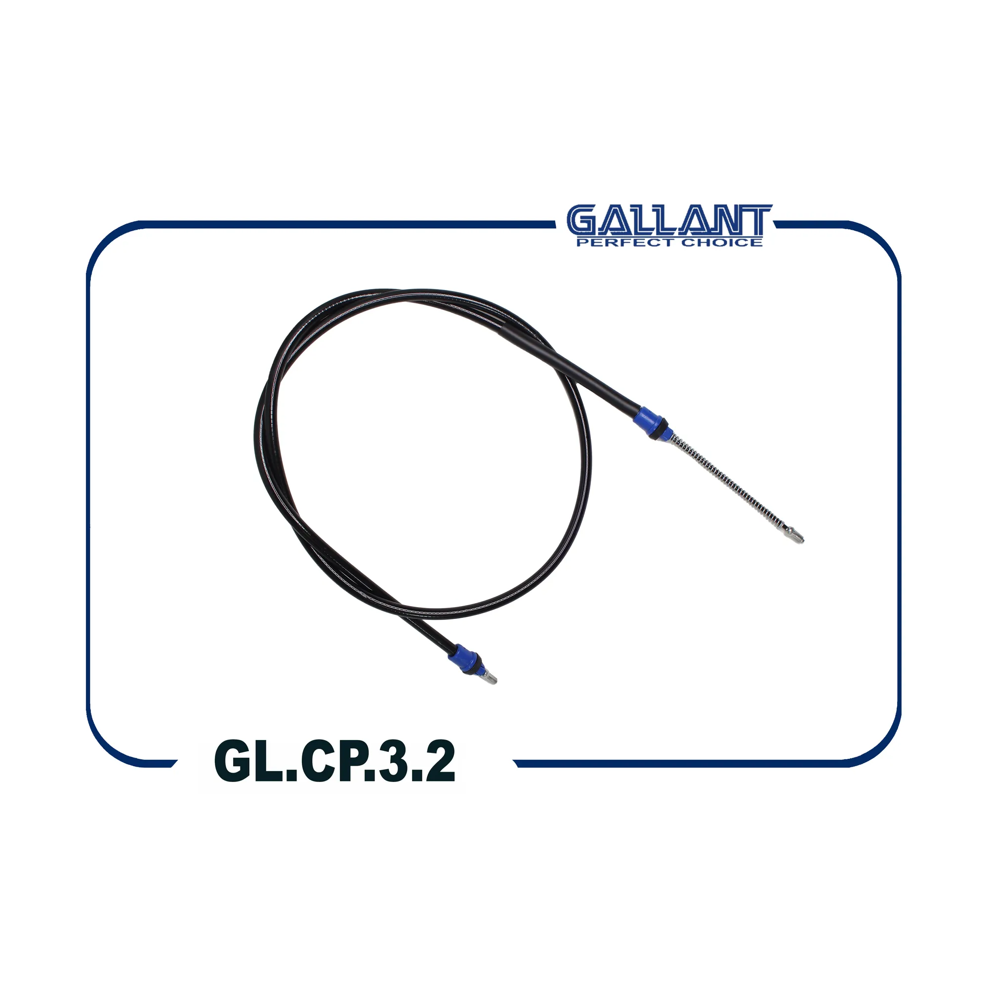 Трос ручного тормоза Logan, Sandero с ГУР L-1680mm GALLANT GL.CP.3.2