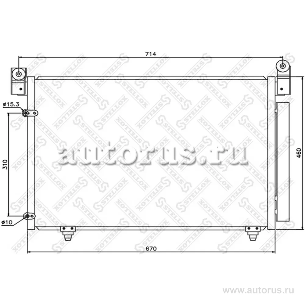 Радиатор конд. Mazda MPV 2.0i-2.0TD 99> STELLOX 10-45192-SX