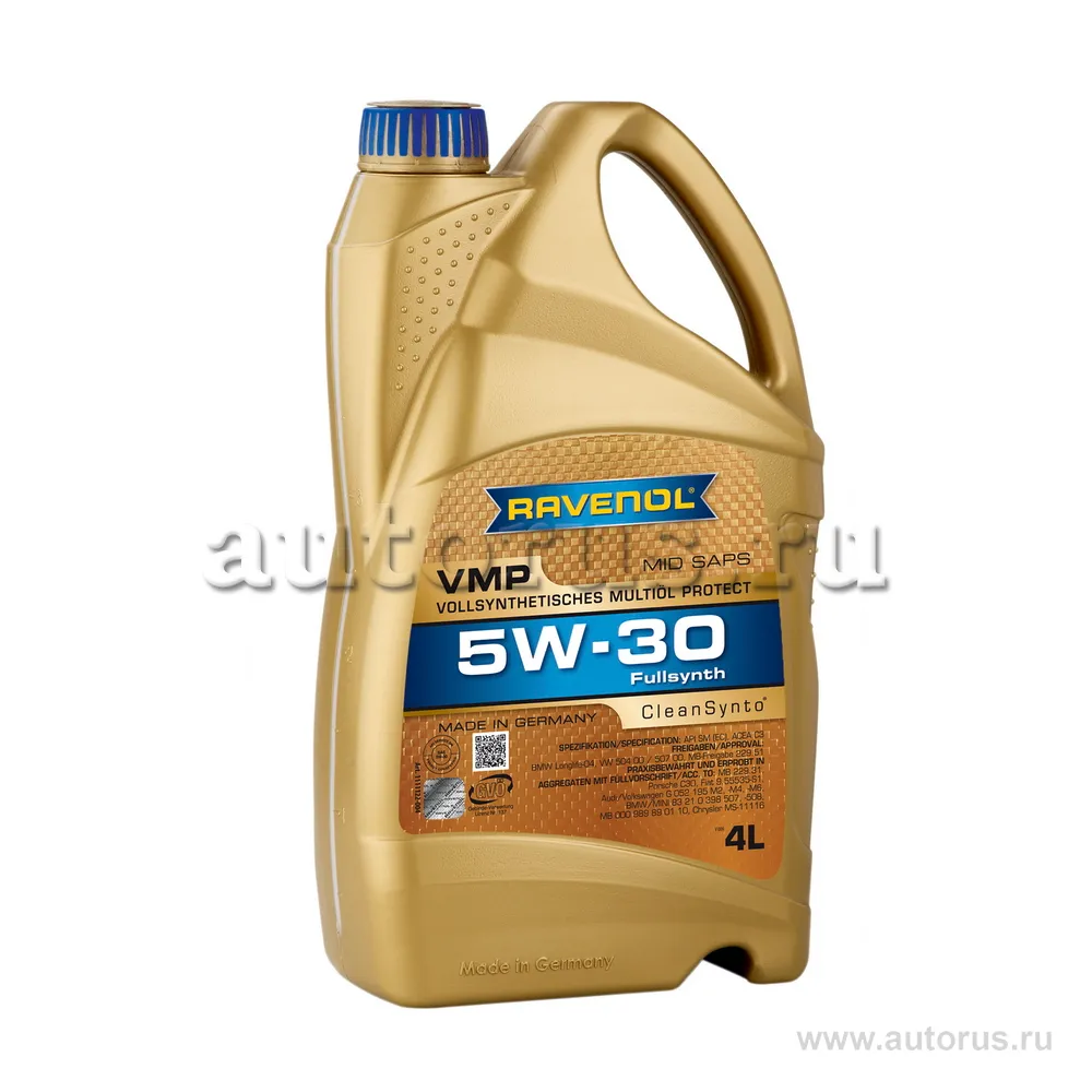 Масло моторное Ravenol VMP 5W-30 синтетическое 4 л 4014835847002