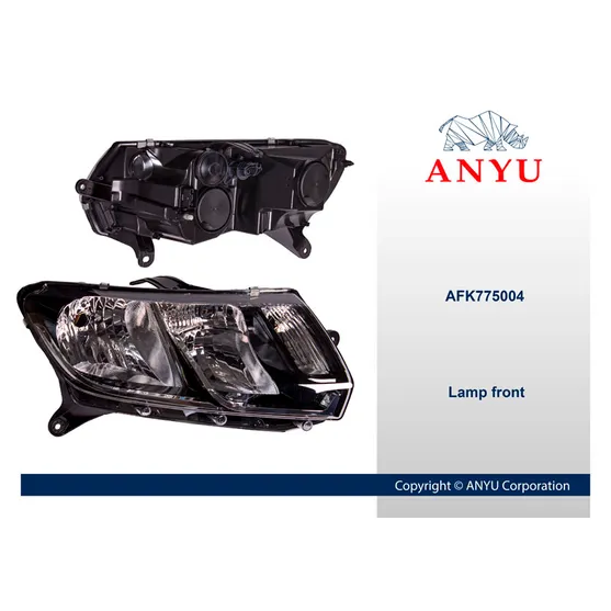 Фара передняя Правая для RENAULT (Logan 2014> Sandero 2014-) ANYU AFK775004