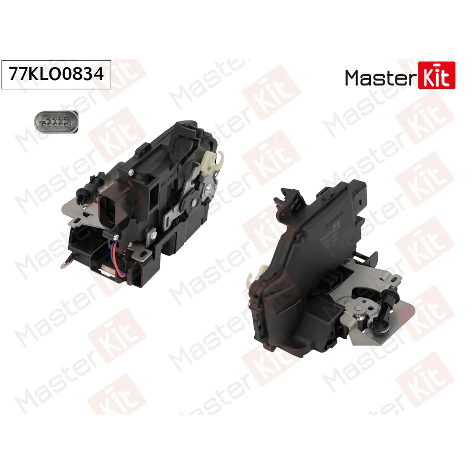 Замок двери перед. прав. Audi A4 (8E2, B6, 8E5)/A6 (4B2, C5, 4B5) 1997 - 2005 MASTERKIT 77KLO0834