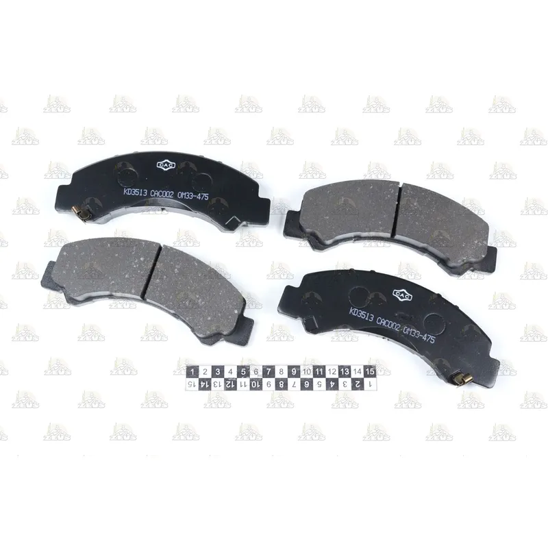 Колодки тормозные дисковые ZEVS PF-4543