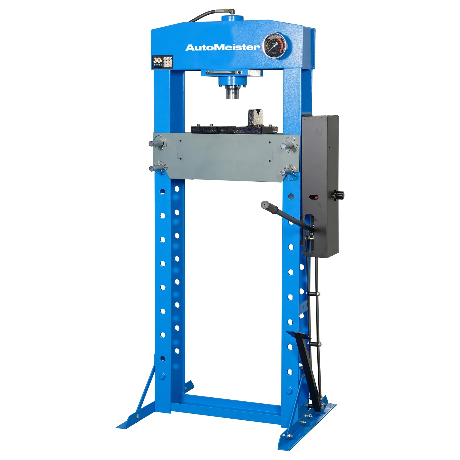 Пресс гидравлический 30 тонн, ножной и ручной привод AutoMeister 74156