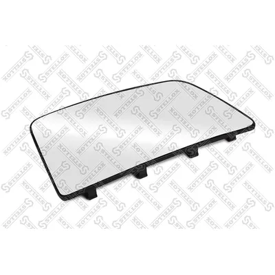 Стекло зеркала левого обогреваемое, 385.4x206.3mm, R 1200, 24V VOL STELLOX 87-30262-SX