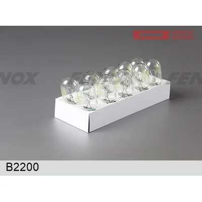 Лампа 12V W21W 21W FENOX 1 шт. картон B2200