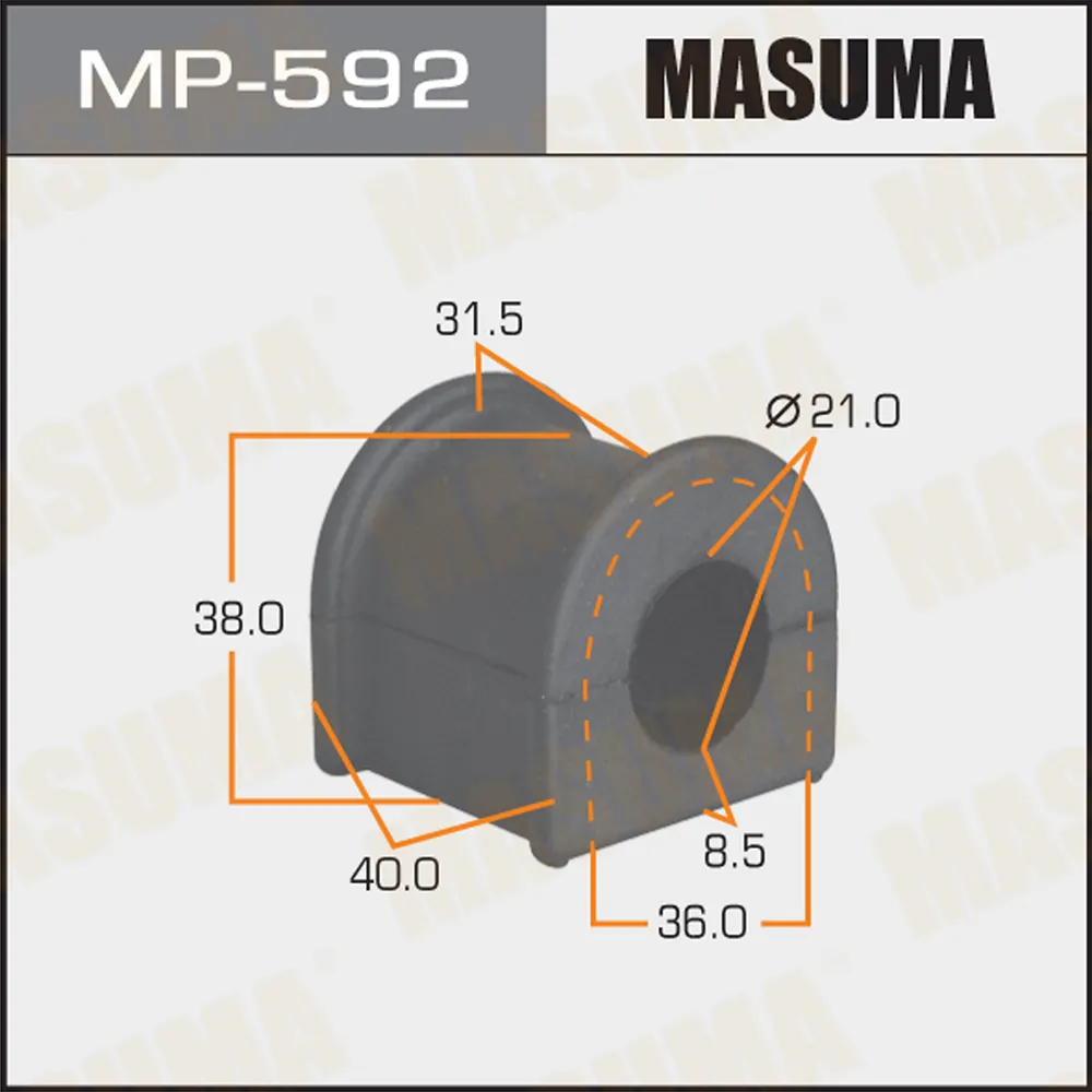 ВТУЛКА СТАБИЛИЗАТОРА MASUMA /FRONT/ MARK II X93,