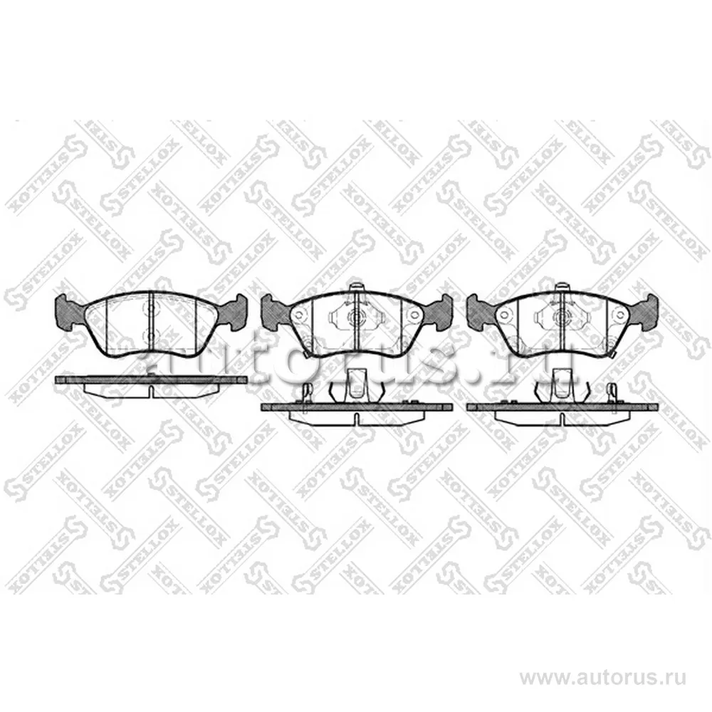 Колодки дисковые с антискрип. пл. Toyota STELLOX 687 002B-SX