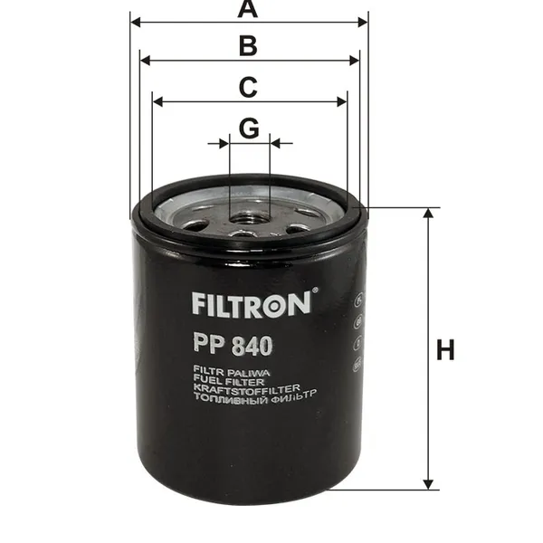 Фильтр топливный FILTRON PP840