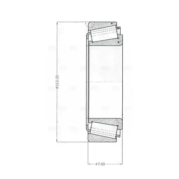 Подшипник ступицы для а/м MAN TGA/Scania P/G/R/T/DAF CF/XF задн. (ролик.конич.) (T2EE100) TRIALLI CS 1709
