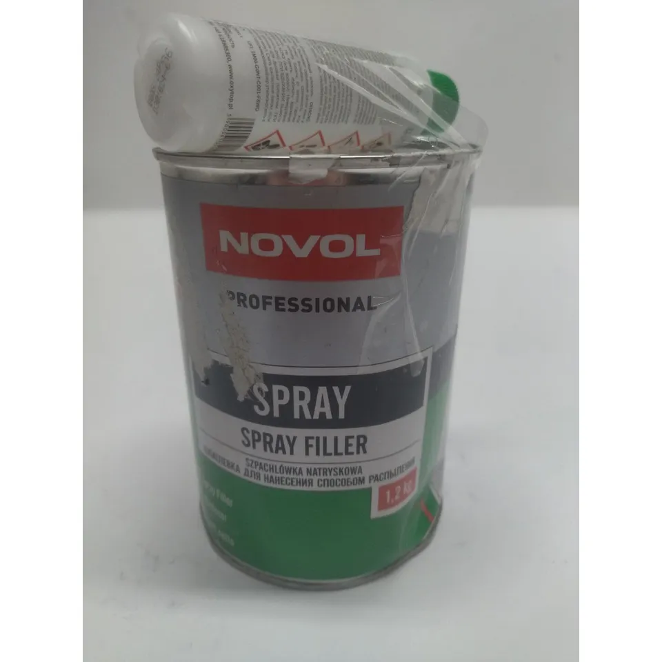 Уценка Шпатлевка жидкая 1.2кг Novol Spray 1201, Уценка Novol 1201-N0