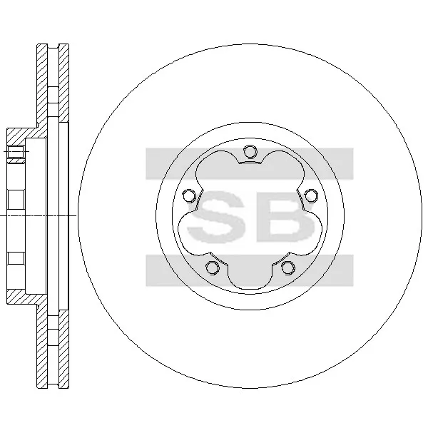 Диск тормозной SANGSIN BRAKE SD5312