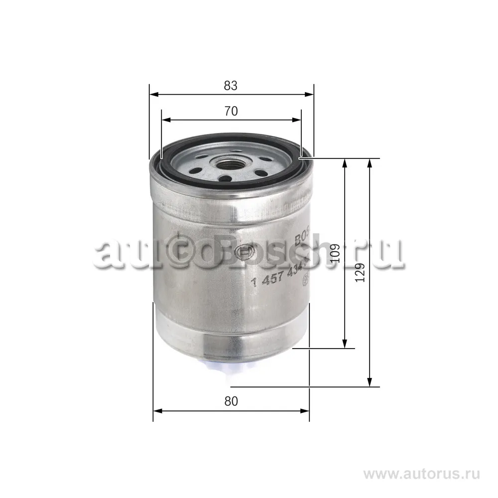 Фильтр топливный PEUGEOT 106 I 92-96, 106 II 96-, CITROEN AX 88-97, NISSAN MICRA II 98-03, ROVER 100 BOSCH 1457434321