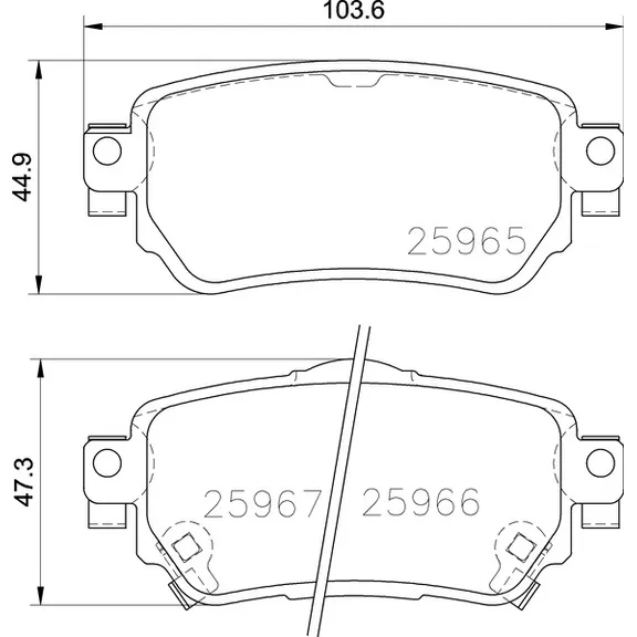 Колодки задние NISSAN Qashqai (J11) 13->/X-Trail (T32) 14-> NISSHINBO NP2073