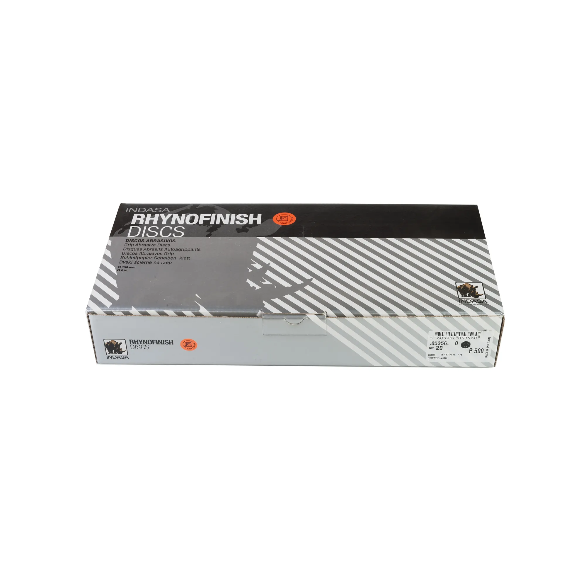 Круг RHYNOFINISH (6H) D150мм Р500 (1уп.х20шт) Indasa 05356