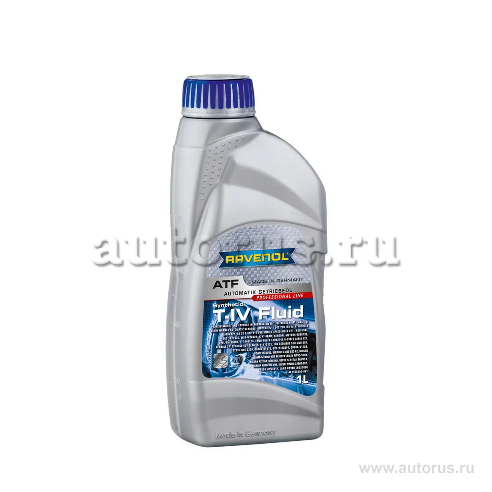 Трансмиссионное масло RAVENOL ATF T-IV Fluid (1л) new 1212102-001 (4014835733015)