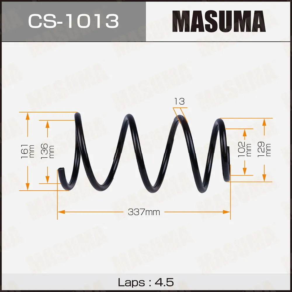 Пружина передняя TOYOTA COROLLA SPACIO MASUMA CS-1013