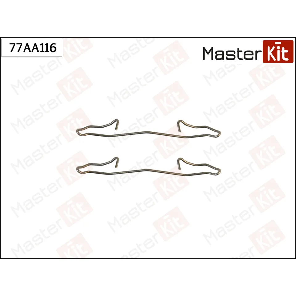 Комплект установочный тормозных колодок Ford SCORPIO I (GAE, GGE) 1985 - 1994 MASTERKIT 77AA116
