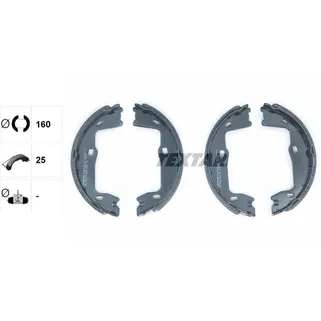 Колодки тормозные барабанные CHEVROLET HOLDEN OPEL SAAB VAUXHALL TEXTAR 91018400