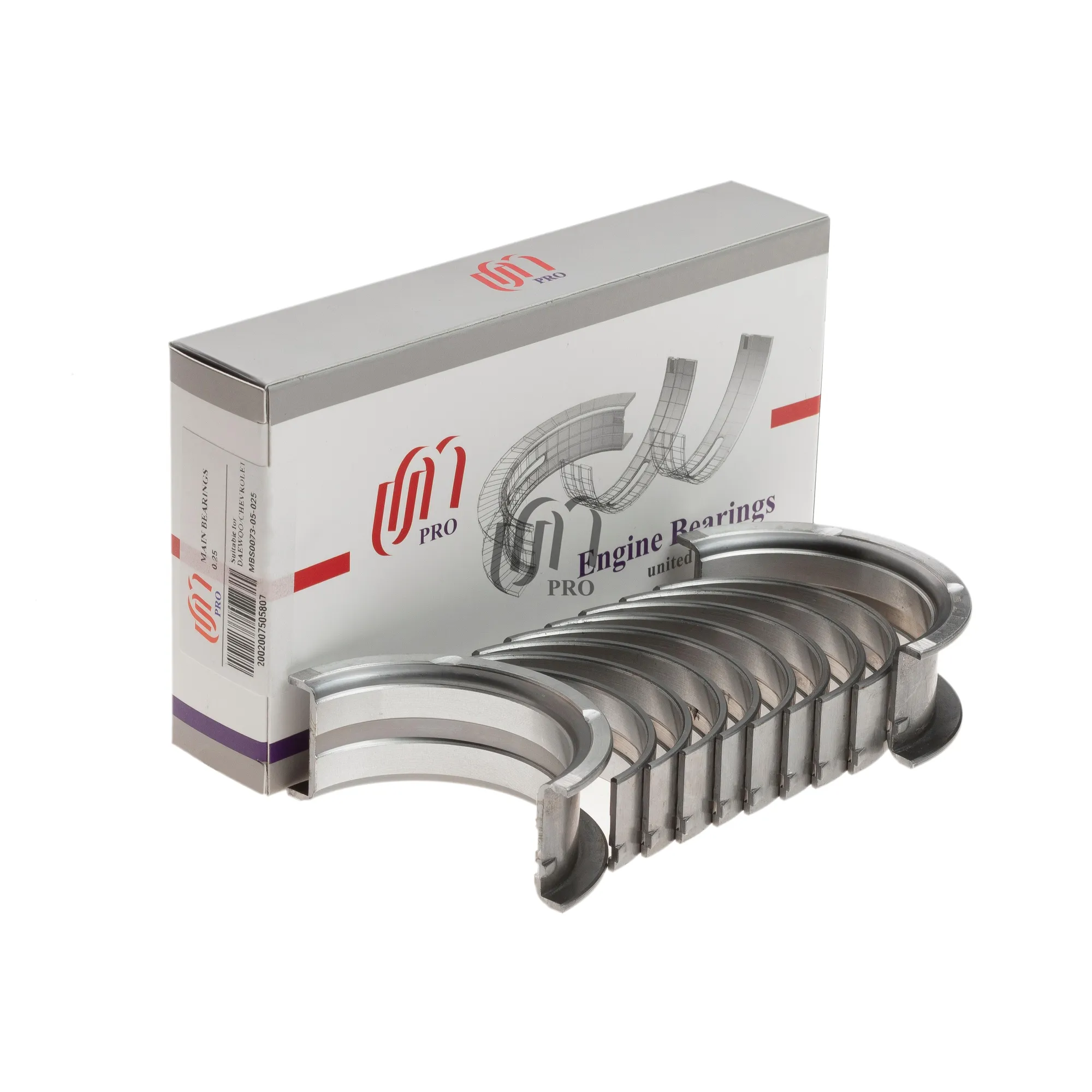 Вкладыши коренные 0.25 DAEWOO A16DMS F16D3 F14D3 (93742706) UM UNITED MOTORS UMPRO MBS007305025