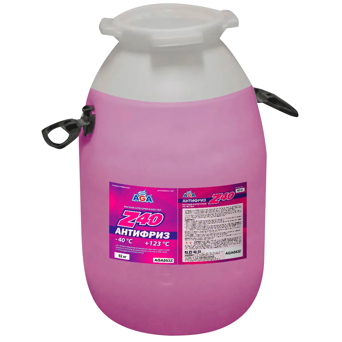 Антифриз AGA Z-40 G12++ готовый -40 красный 52 кг AGA053Z