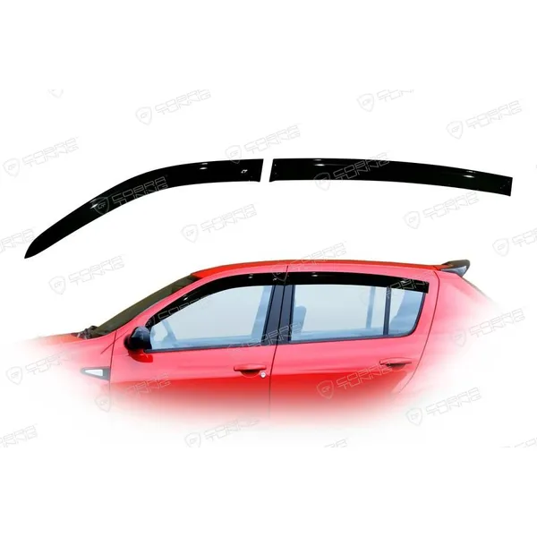 Дефлектора на окна Renault Sandero 2009EuroStandard деф.окон Cobra Tuning RE11309