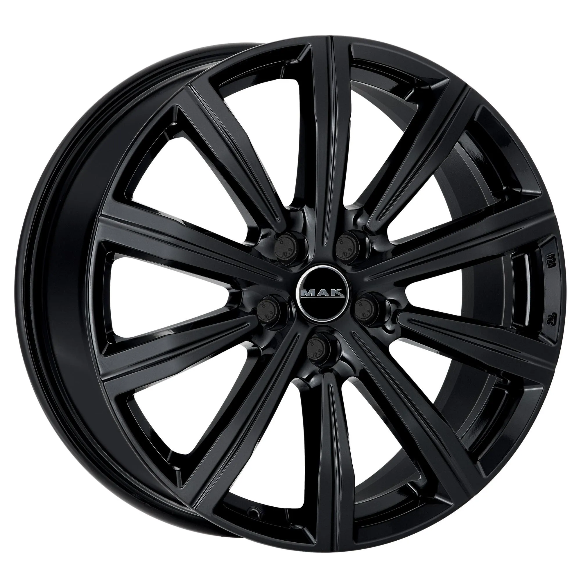 Диск литой R22 9.5J 5x120/72.6 ET35 MAK Birmingham Gloss Black F9522IRGB35IR2
