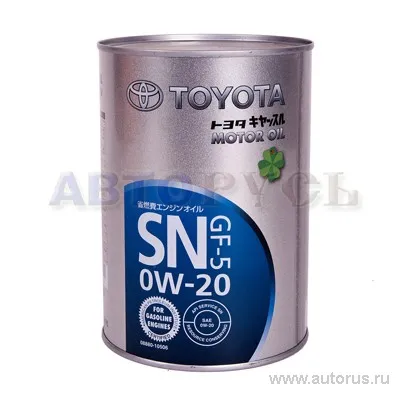 Масло моторное TOYOTA Motor Oil SN/GF-5 0W-20 синтетическое 1 л 08880-10506
