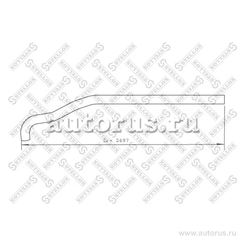 Труба глушителя выхлопная MAN STELLOX 8203774_SX