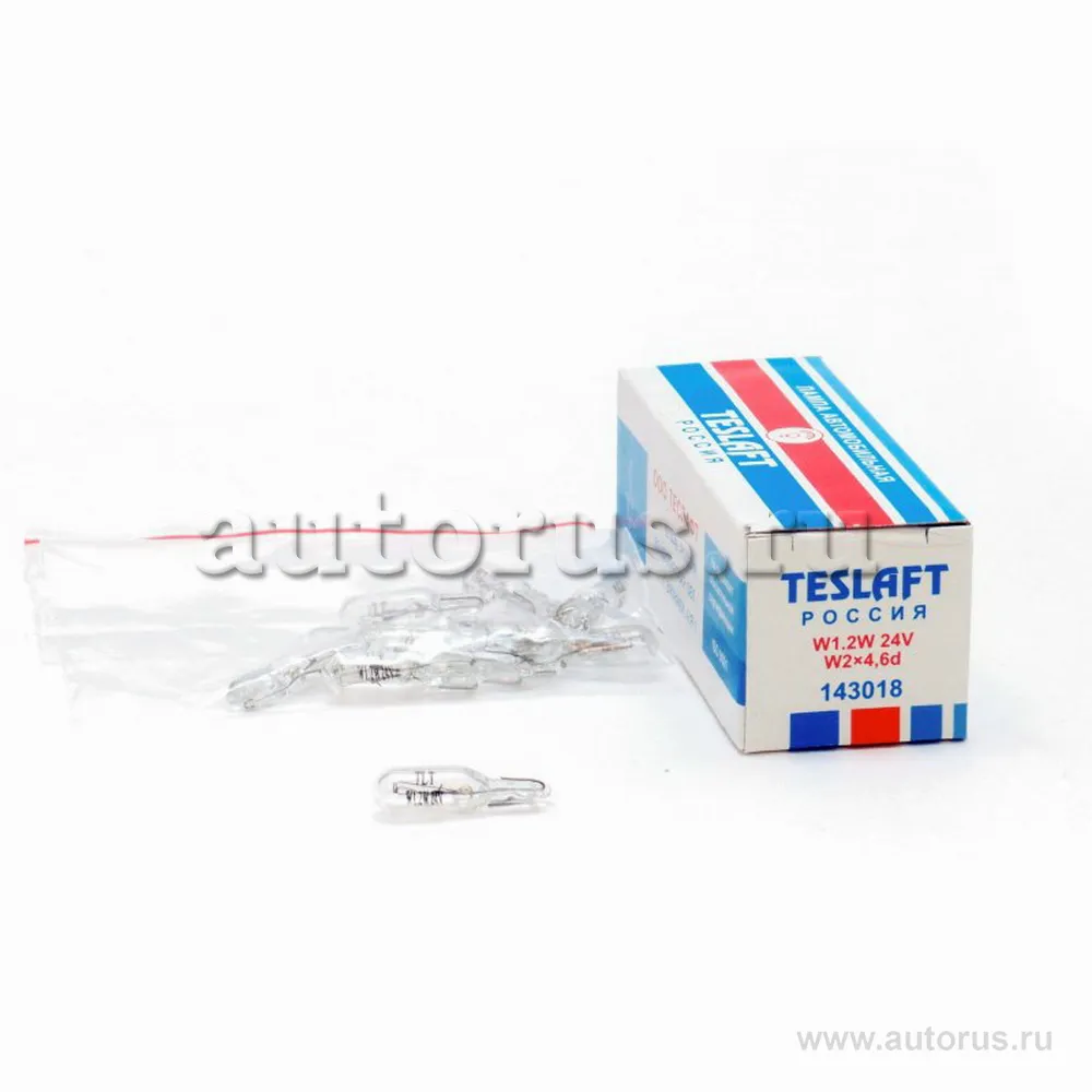 Лампа 24V W1,2W 1,2W W2x4,6d Teslaft 1 шт. картон 143018