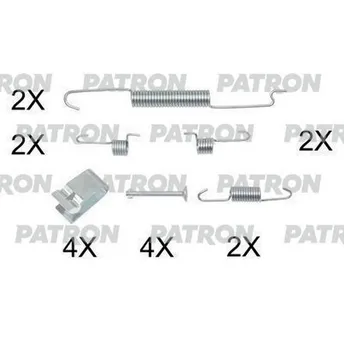 Комплект монтажный тормозных колодок барабанных KIA: CARENS I 00-02, CARENS II 02-, CLA PATRON PSRK0179
