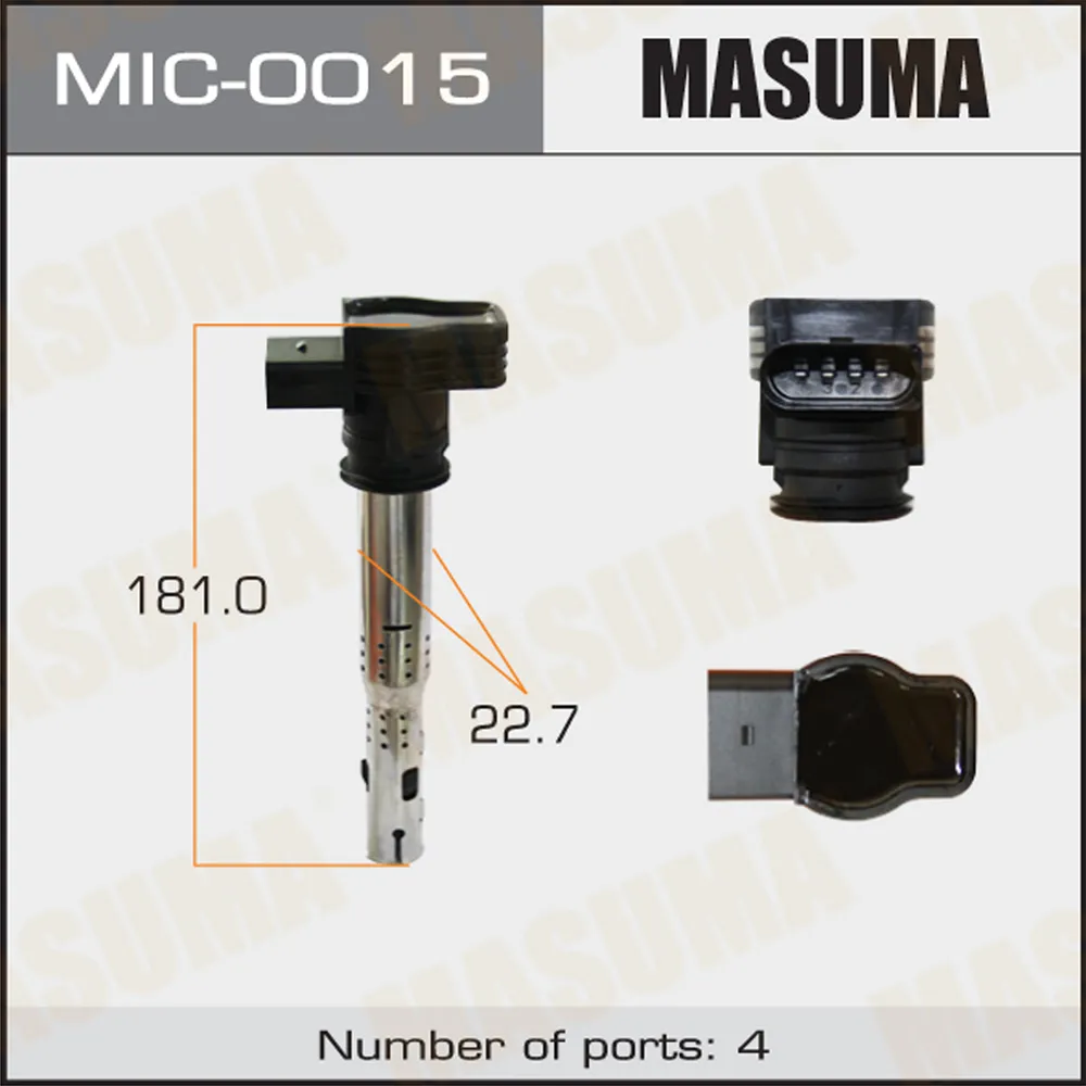 Катушка зажигания MASUMA MIC-0015
