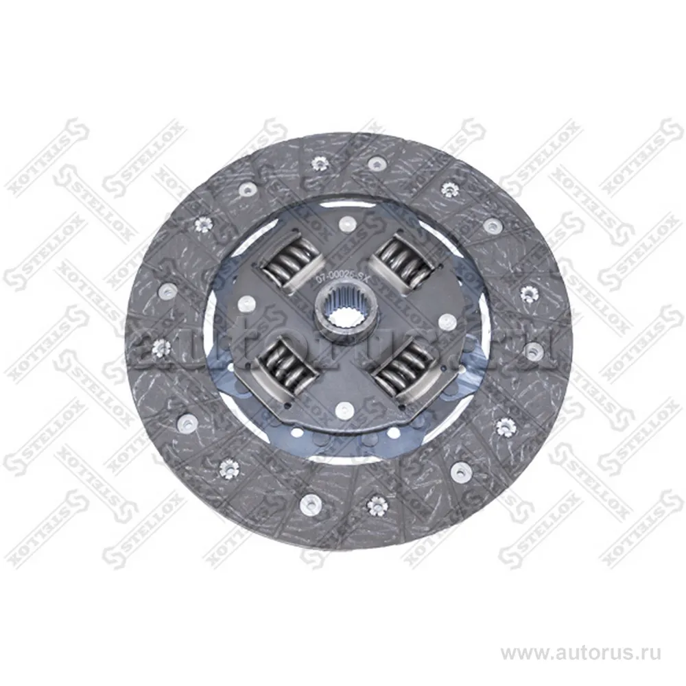 Диск сцепления VW Golf 1.6D/TD 89-91/Golf, Seat Toledo 1.9D/TD 91- STELLOX 07-00025-SX