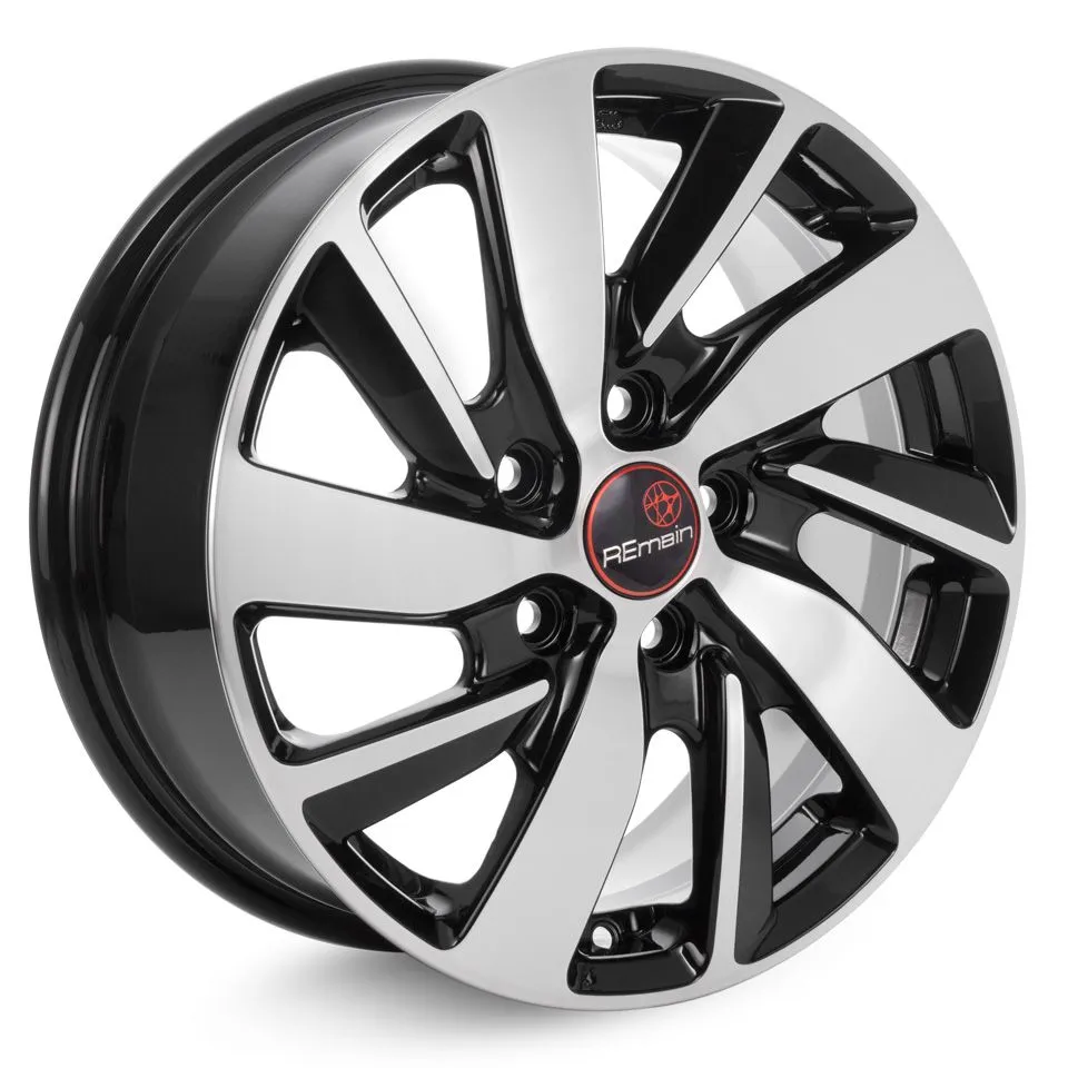 Диск литой R16 6.5J 5x108/63.35 ET50 Remain R166 Алмаз черный 87894693309