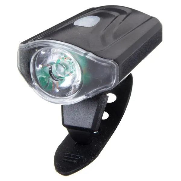 Фонарь велосипедный STG,JY7043, передний, USB, резин. Хомут. Аккум (3.7V / 550mAh)